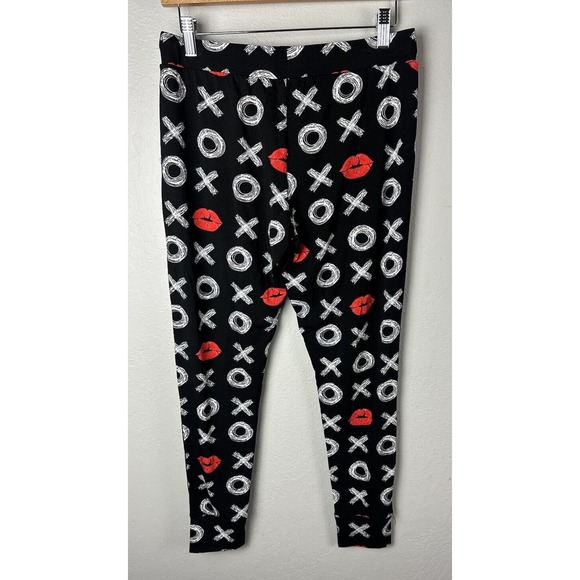 NWT Bums&Roses Comfy Soft Lounge Pants Pockets Size SMALL XOXO Valentines Print - Picture 2 of 4